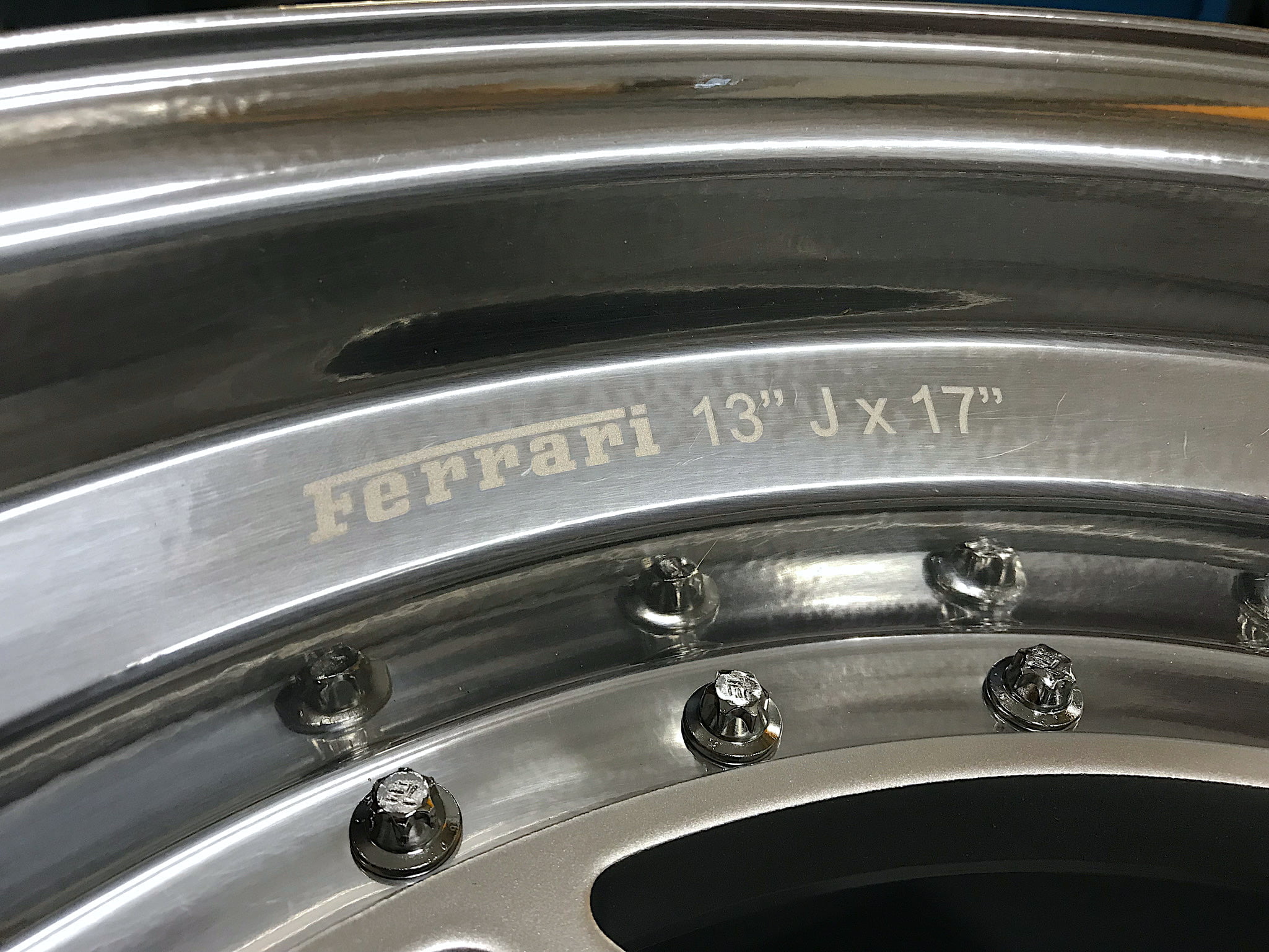 Restauro Cerchi Speedline Ferrari F40 - Dettaglio 2